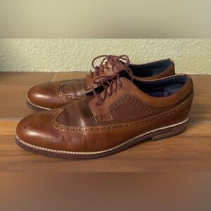 Ted Baker Brown Leather Brogue Oxfords Loafers Shoes Size 11.5